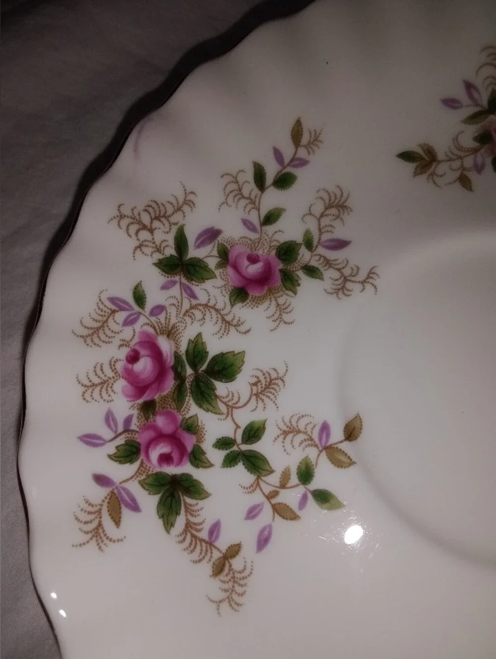 Vintage Lavender Rose Tea Cup Saucer Replacement Bone China Royal Albert England